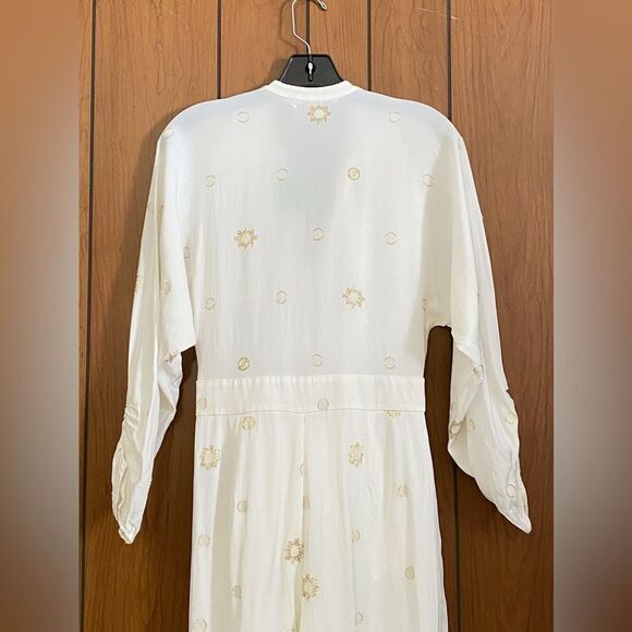 Stella McCartney Metallic Tie-Front Jumpsuit size 38/us size 4 - Picture 7 of 13